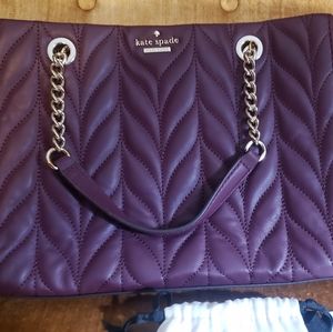 Kate Spade Briar Lane Quilted "Deepplum" with accs